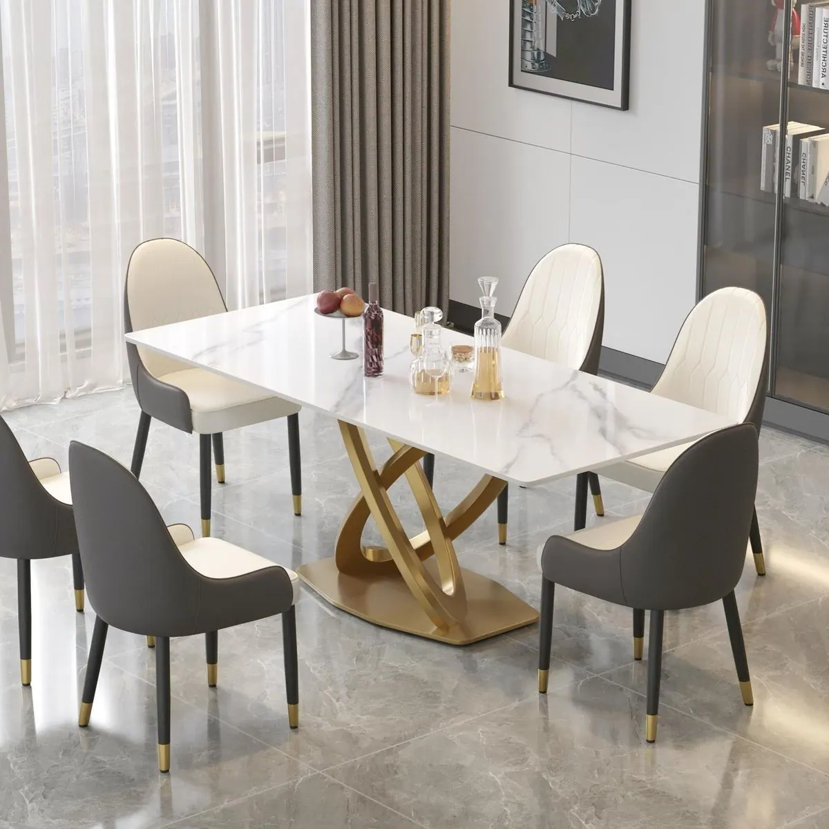 Dining Table 01 — custom dining table made to order by Woodflex Designs, Surat