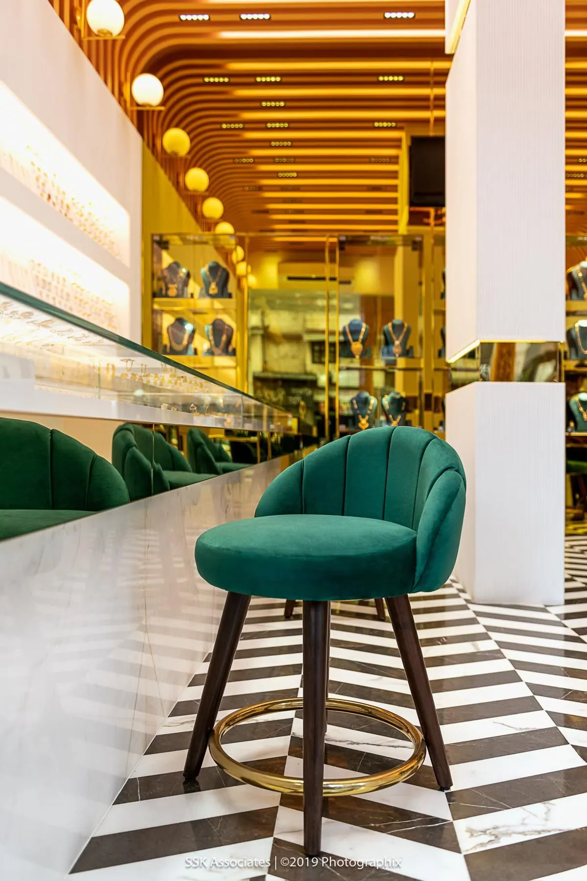 Retail Chair 01 — custom café chair made to order by Woodflex Designs, Surat
